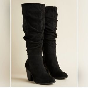 Torrid Slouch Knee High Block Heel Boots
